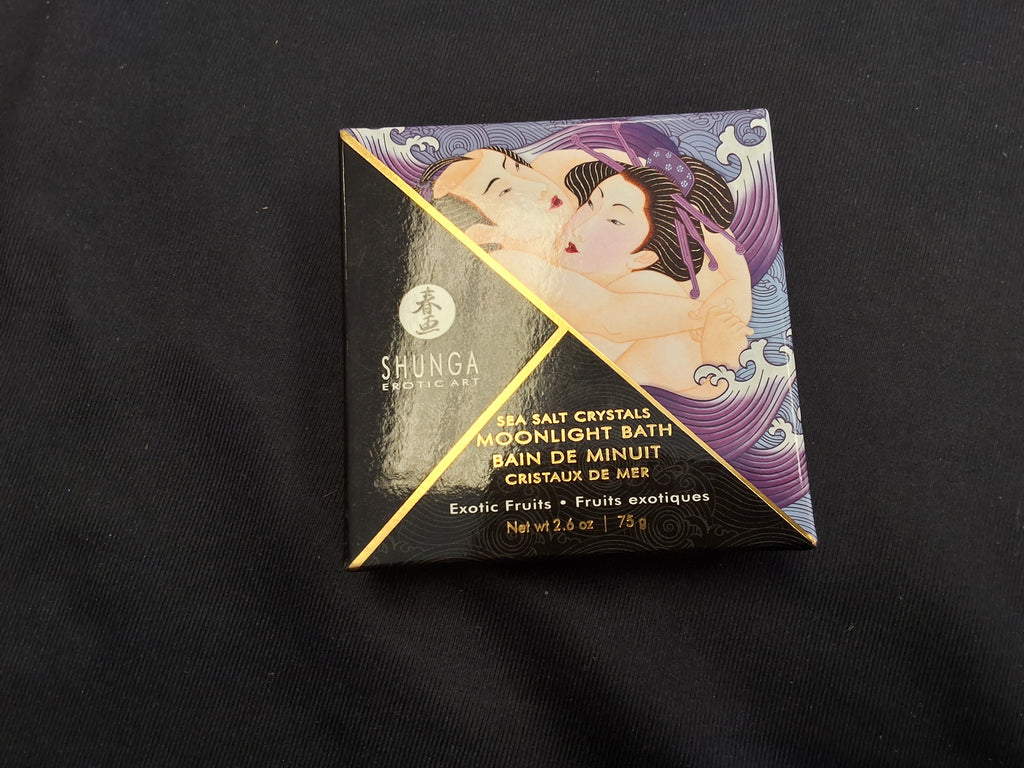 Shunga Sea Salt Crystals Moonlight Bath Exotic Fruits 2.6 oz product box
