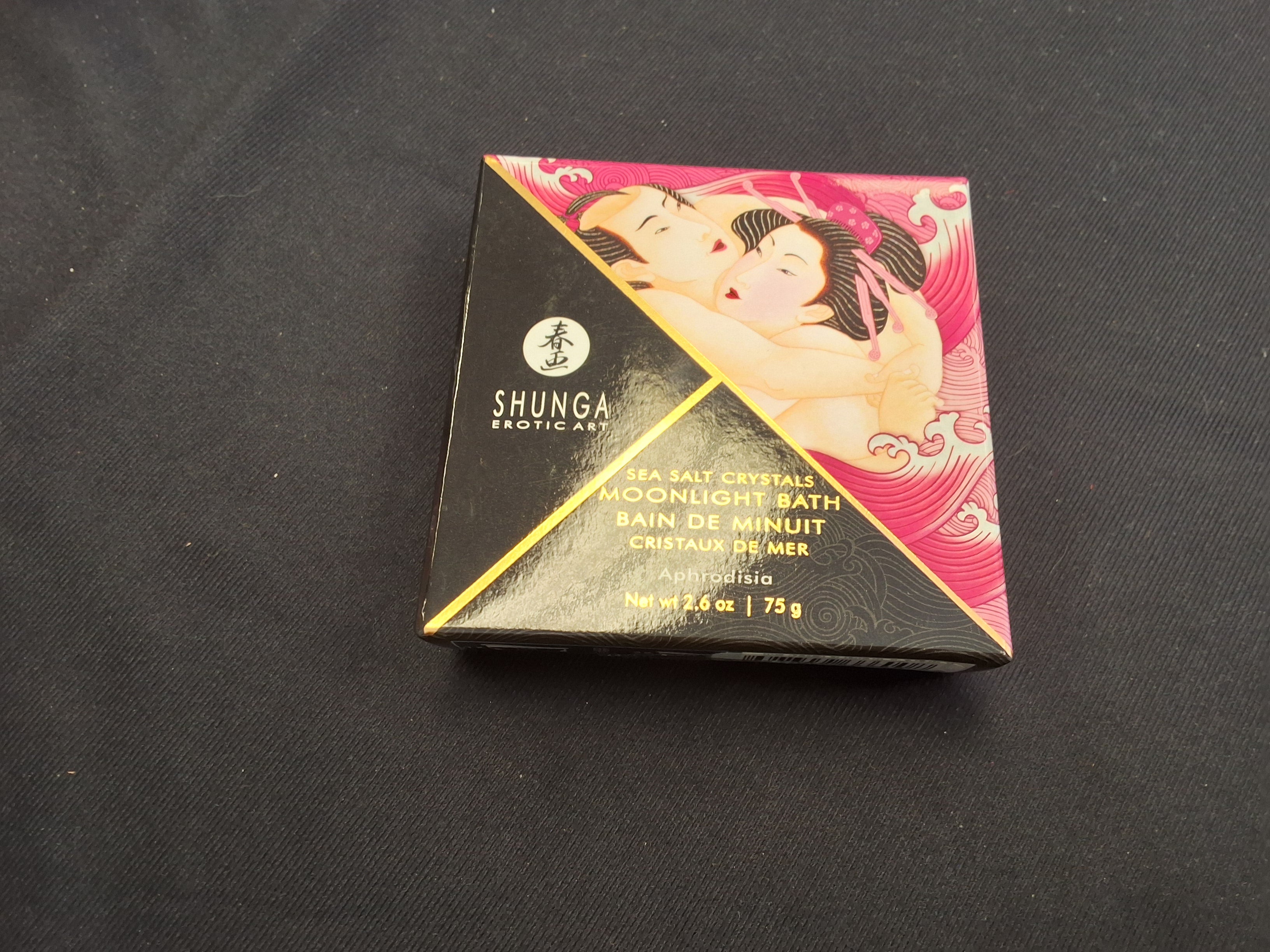 Shunga Sea Salt Crystals Moonlight Bath Aphrodisia 2.6 oz product box