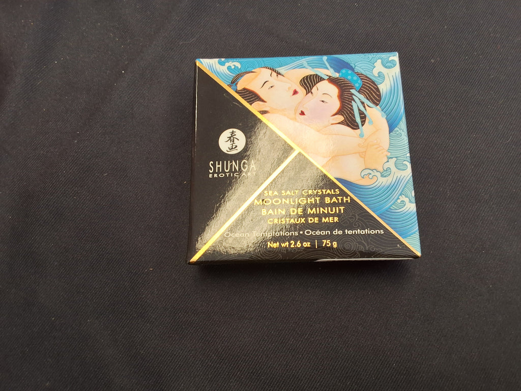 Shunga Sea Salt Crystals Moonlight Bath Ocean Temptations 2.6 oz product box